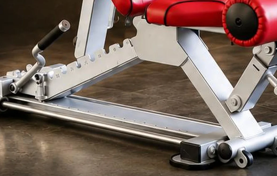 Adjustable bench · multi-position adjustment mechanism detail